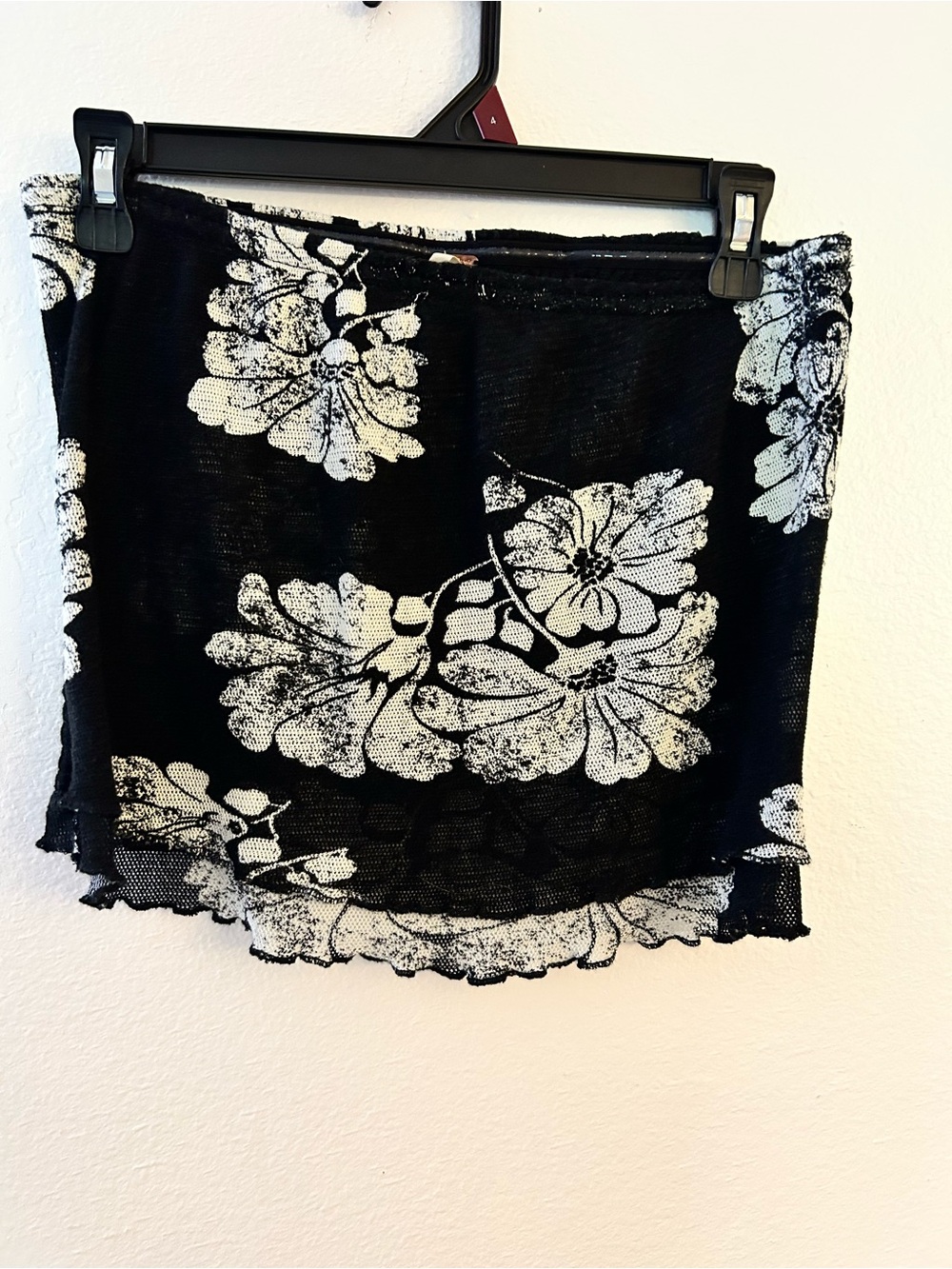 Free People Black Floral poppy tube top - Picture 3 of 5